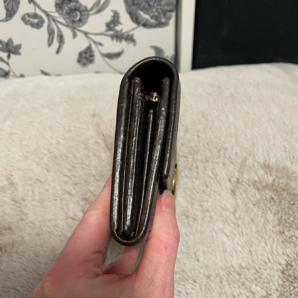 EUC Gucci Double GG Sukey Continental Long Wallet w/signature GG Supreme canvas - Picture 4 of 16